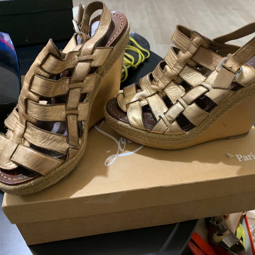 louboutin wedges